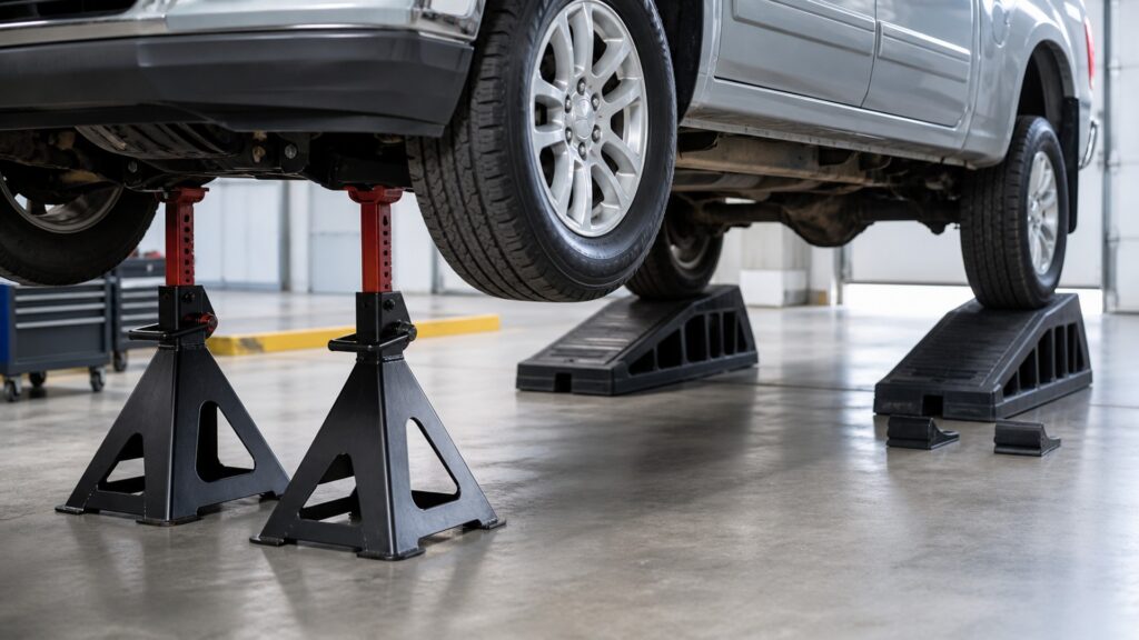 heavy duty jack stands explainer hero image for Review Streets
