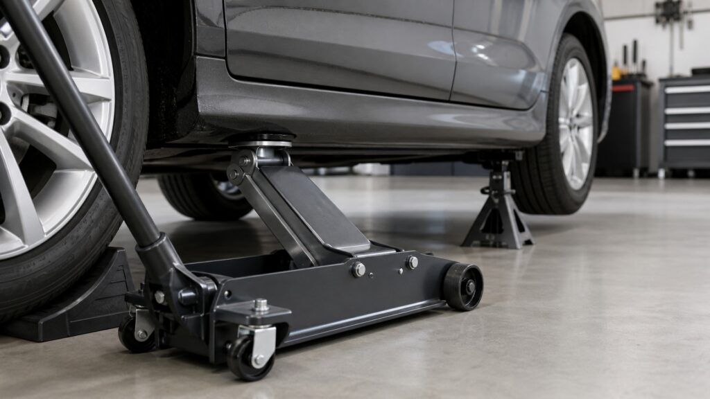 hydraulic floor jacks explainer hero image for Review Streets