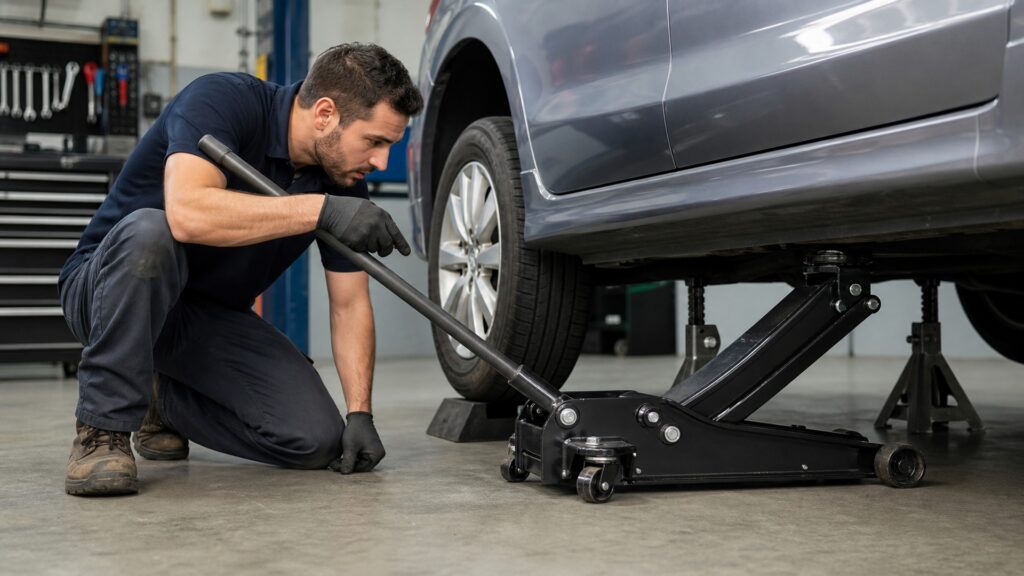 hydraulic floor jacks explainer hero image for Review Streets