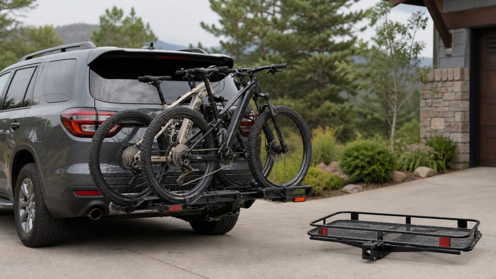 hitch mounted bike racks explainer hero image for Review Streets