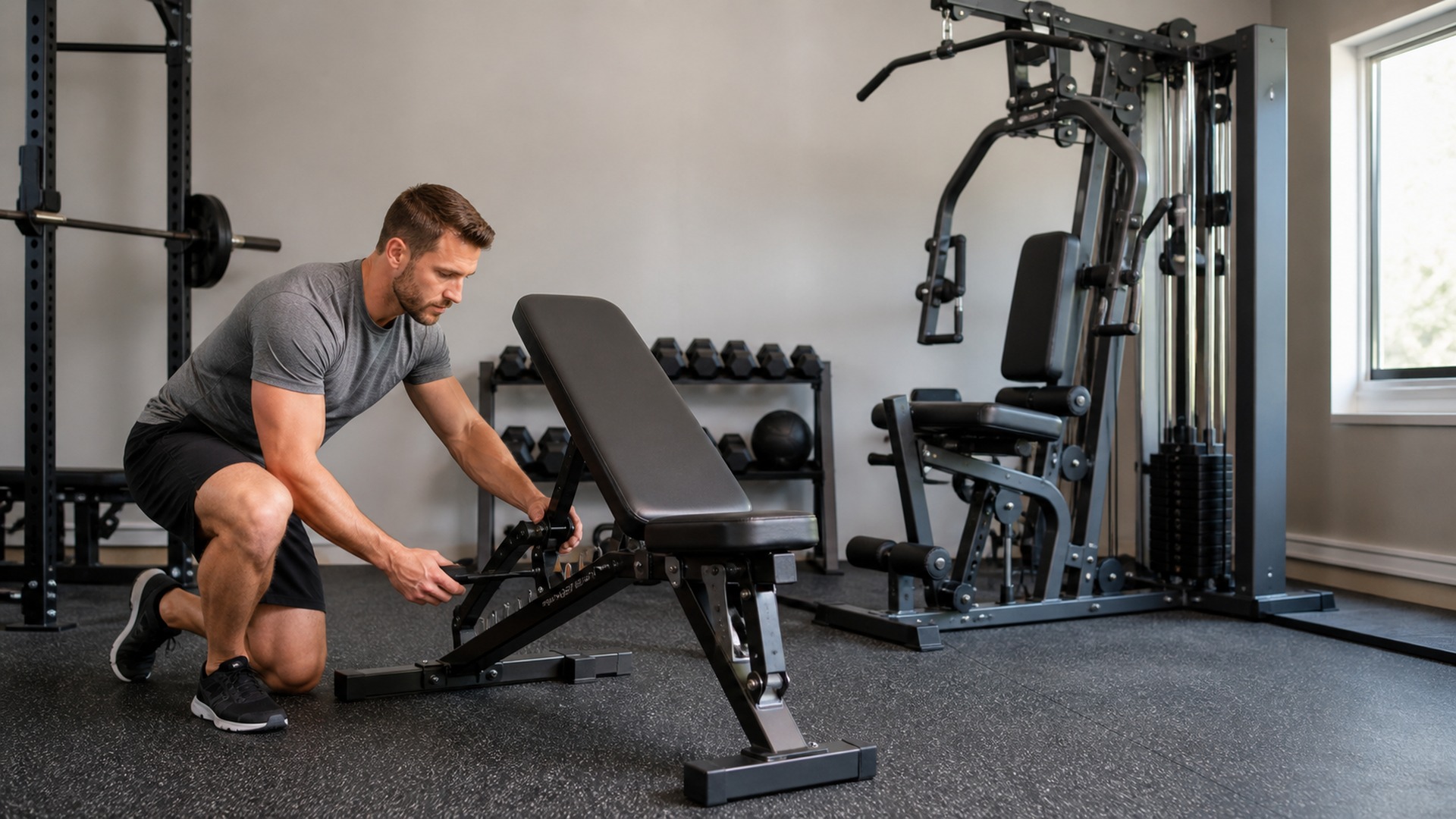 When to Use Weight Benches Instead of Home Gym Systems