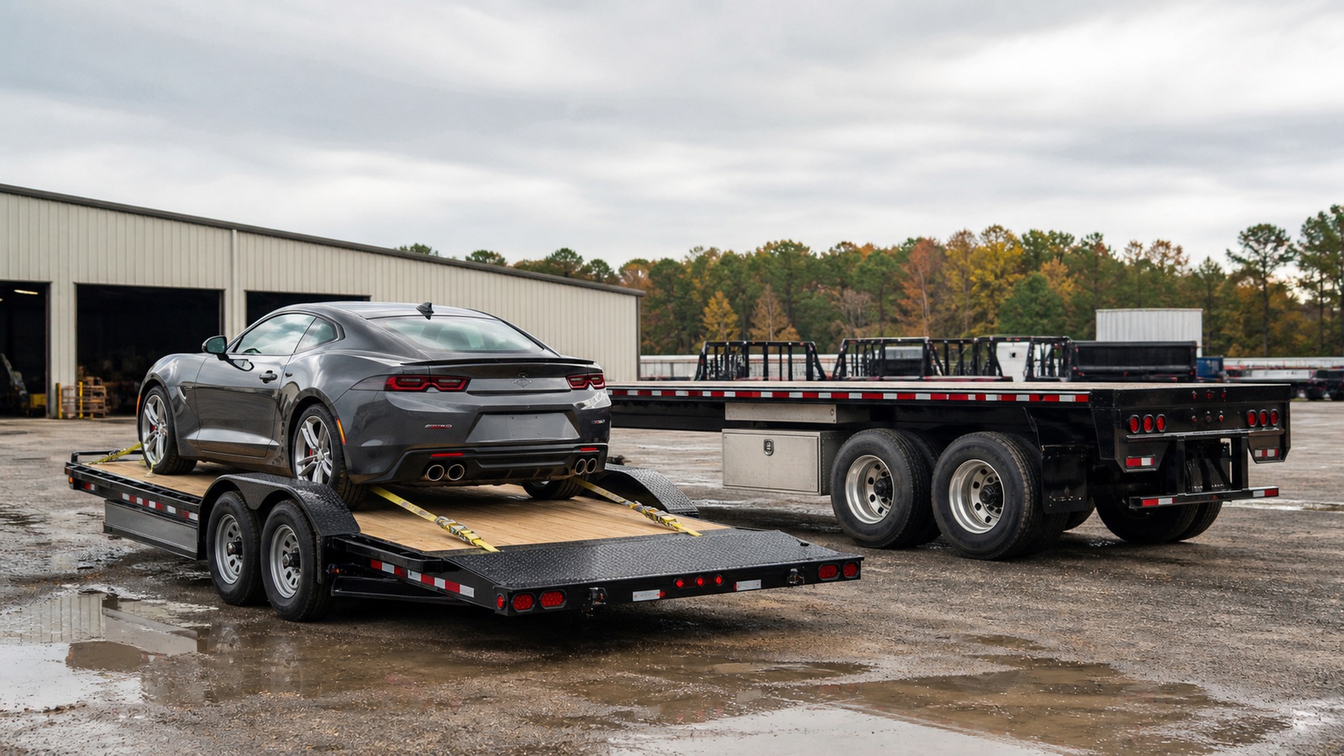 What Makes Car Hauler Trailers Different from Flatbed Trailers