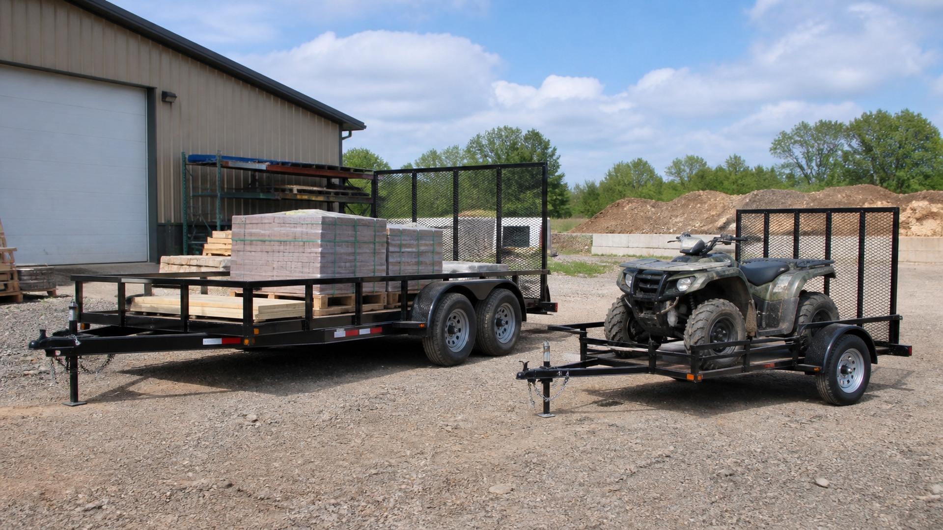 What Makes Dual Axle Utility Trailers Different from ATV Utility Trailers