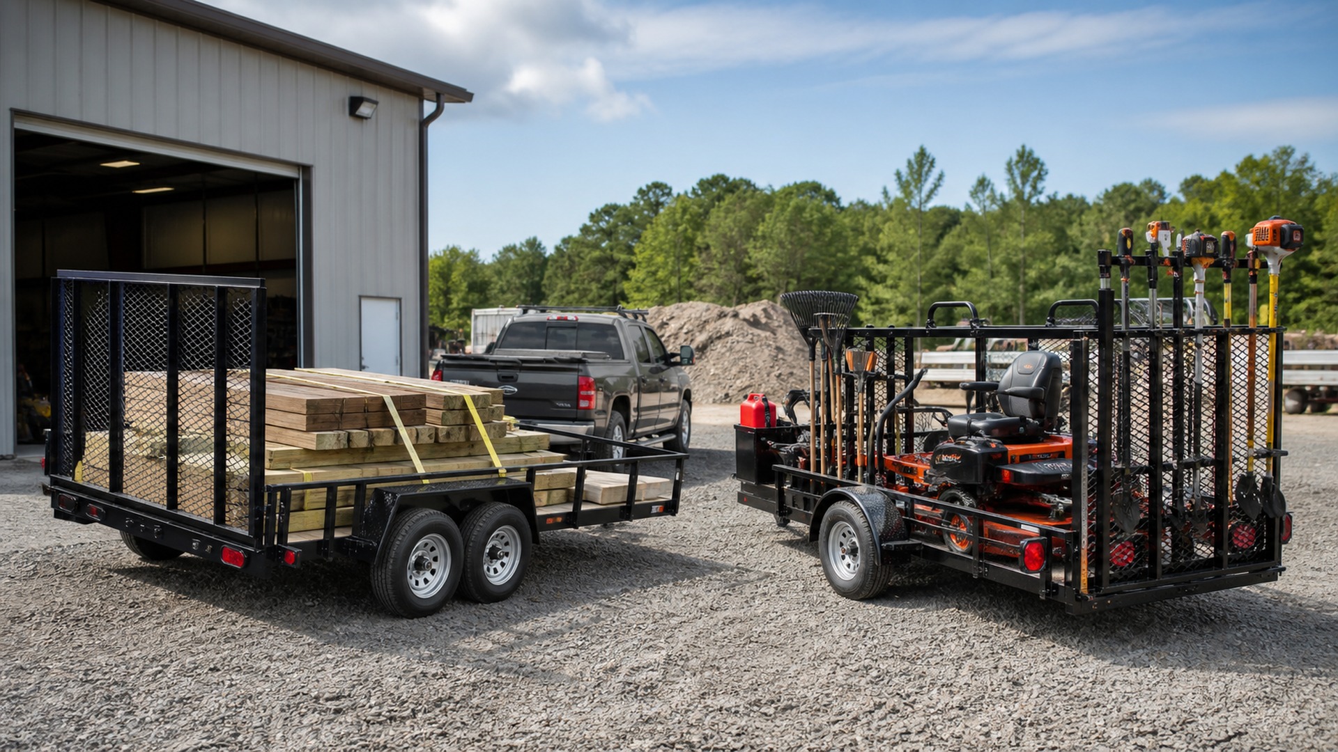 What Makes Dual Axle Utility Trailers Different from Landscape Utility Trailers