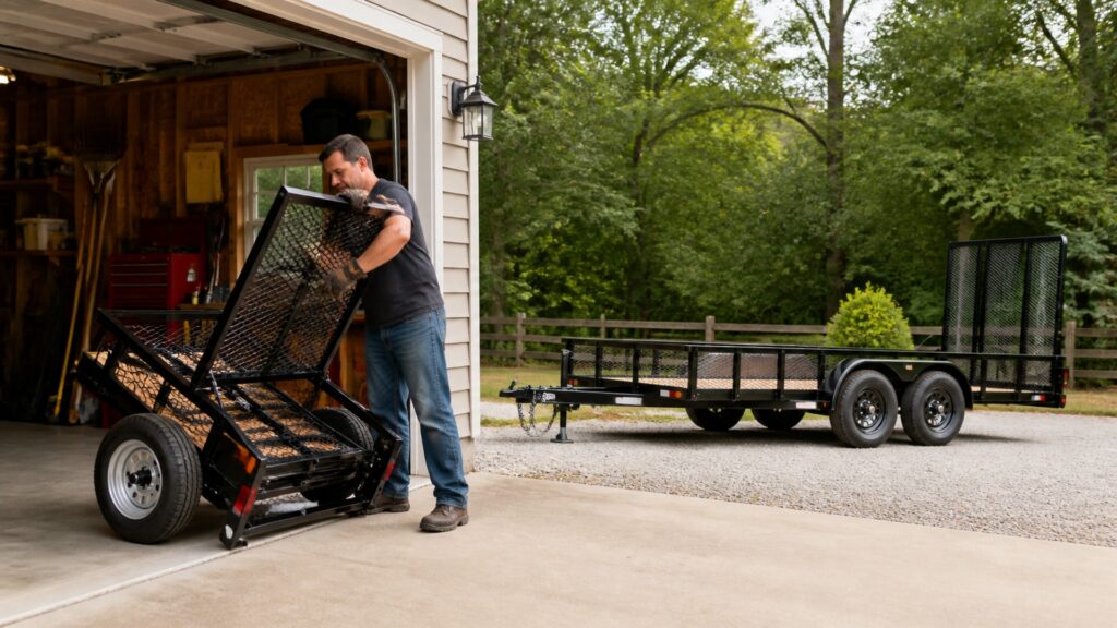 foldable utility trailers explainer hero image for Review Streets