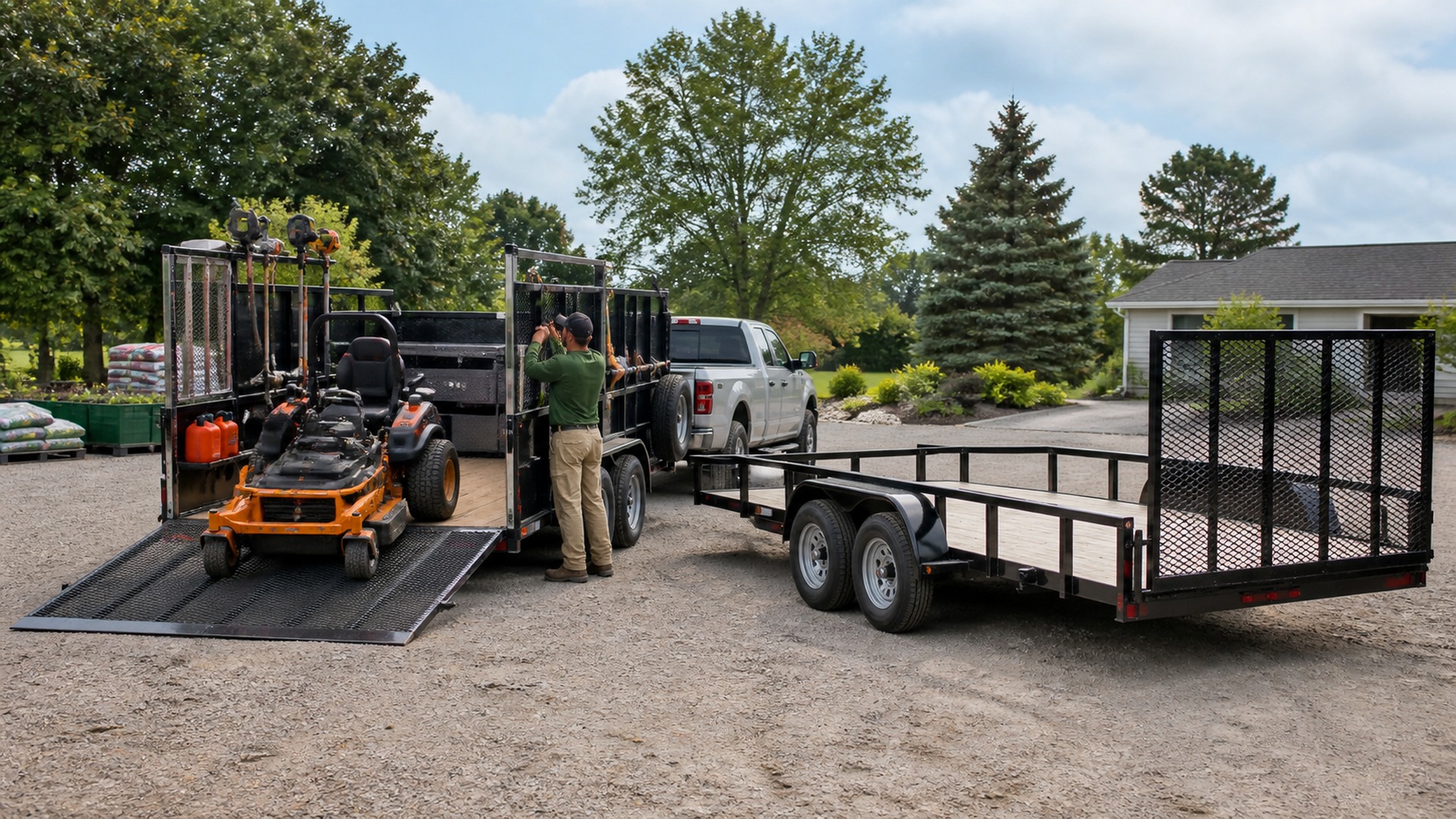 When to Use Landscape Utility Trailers Instead of Dual Axle Utility Trailers