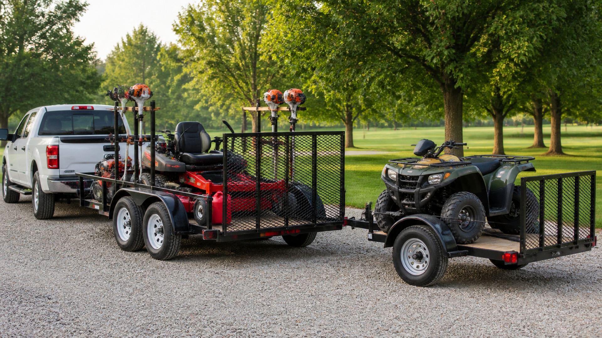 When to Use Landscape Utility Trailers Instead of ATV Utility Trailers