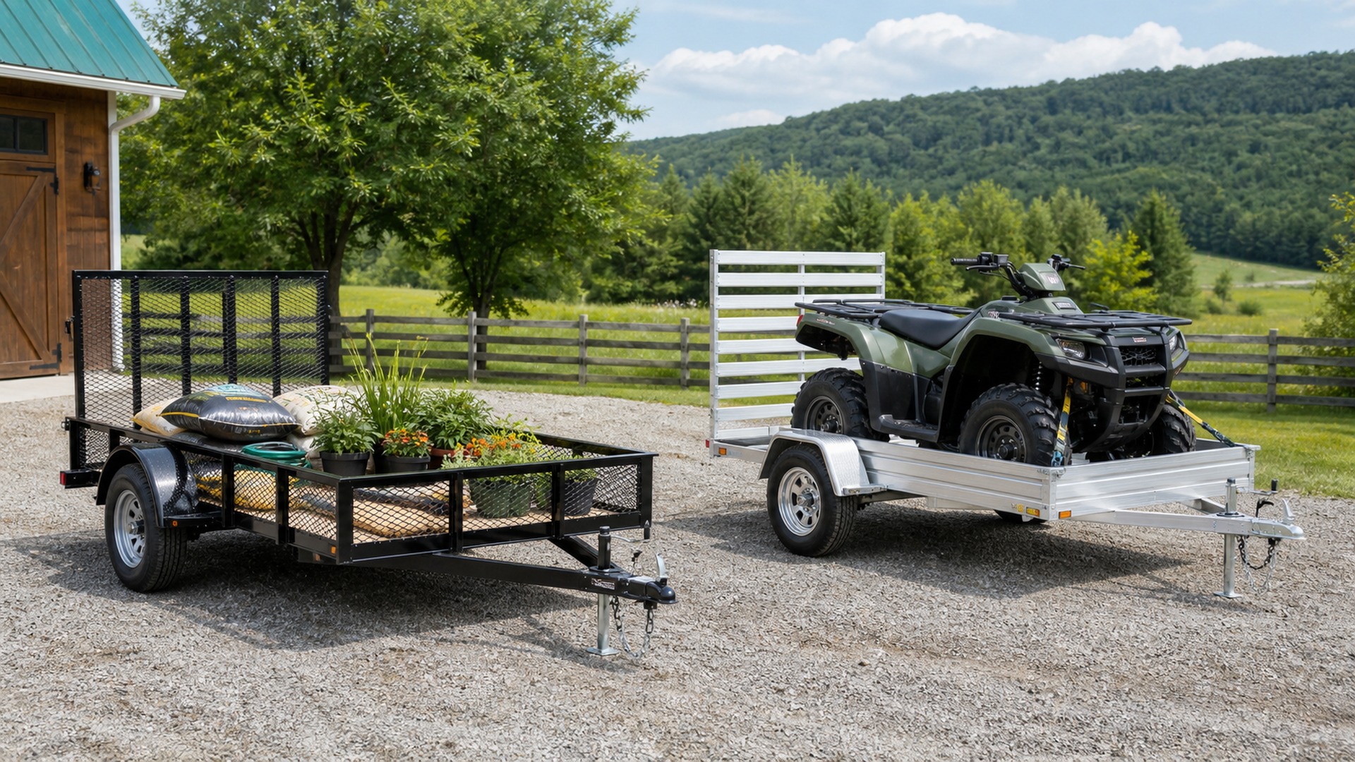 What Makes Single Axle Utility Trailers Different from ATV Utility Trailers