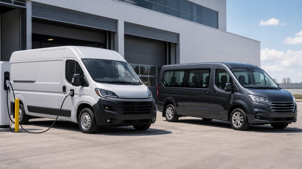 commercial electric vehicles explainer hero image for Review Streets