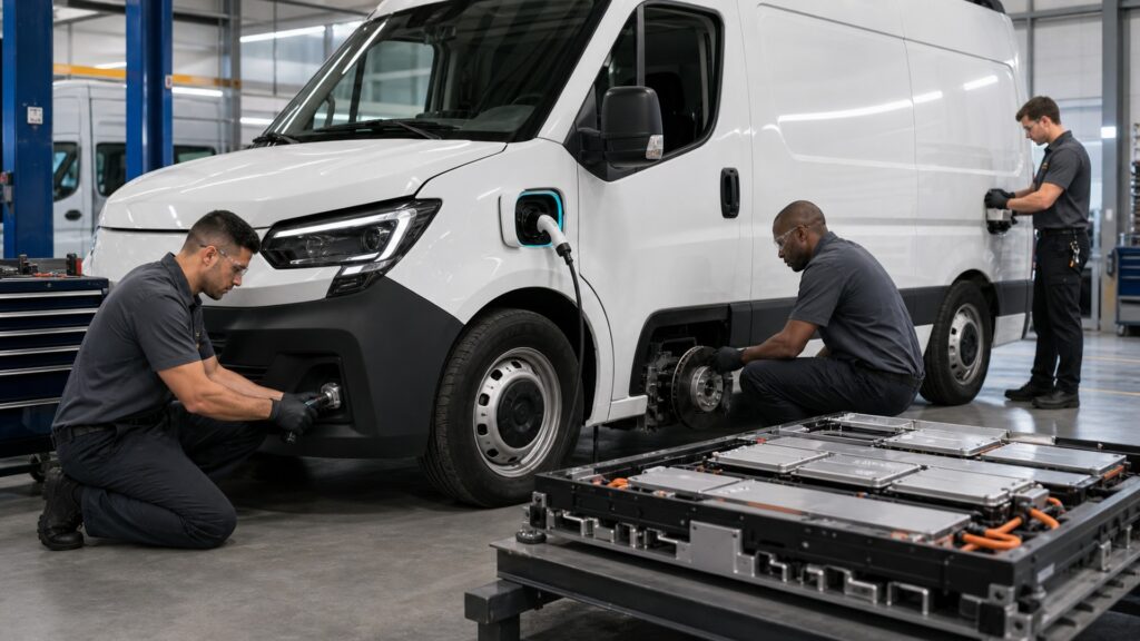 commercial electric vehicles explainer hero image for Review Streets