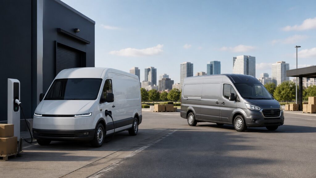 commercial electric vehicles explainer hero image for Review Streets