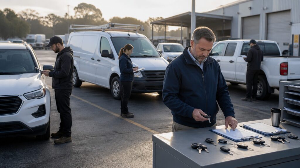 fleet vehicles explainer hero image for Review Streets