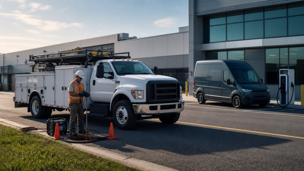 work trucks explainer hero image for Review Streets