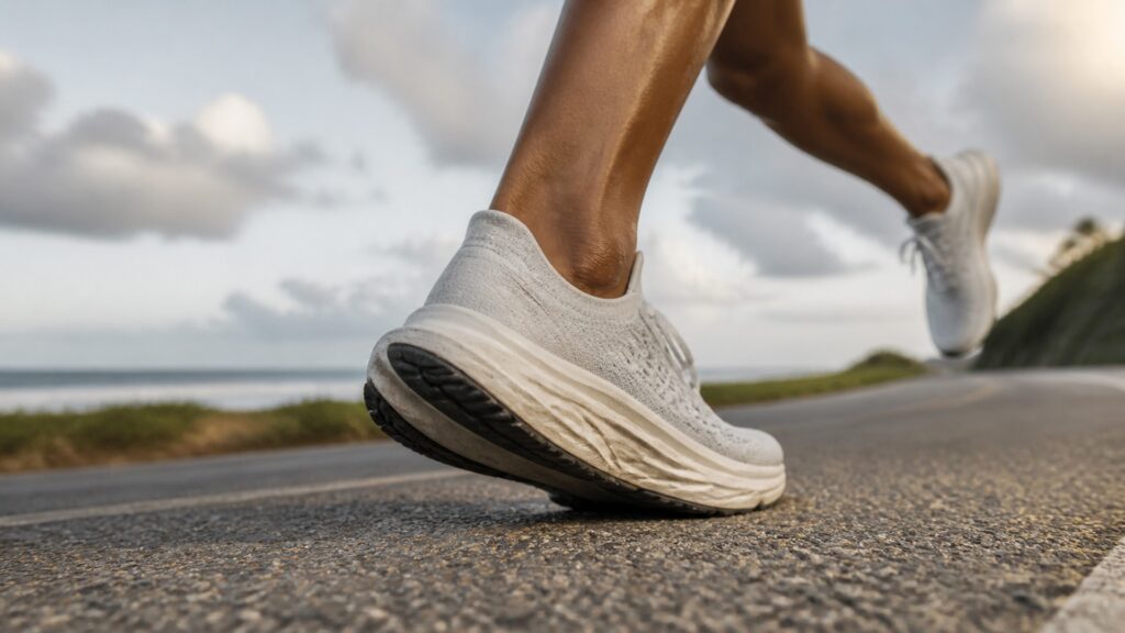running shoes explainer hero image for Review Streets