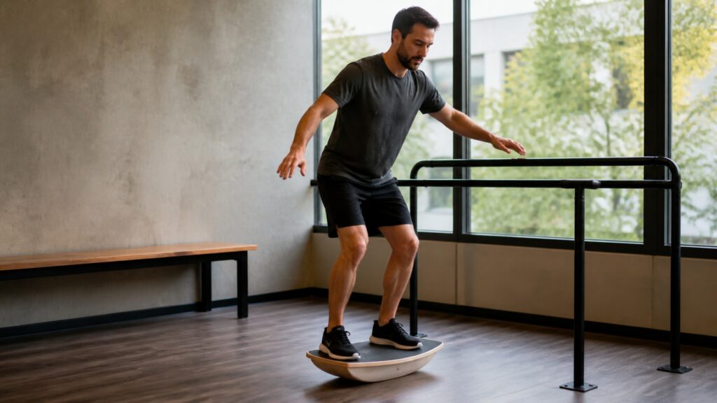 balance training equipment explainer hero image for Review Streets