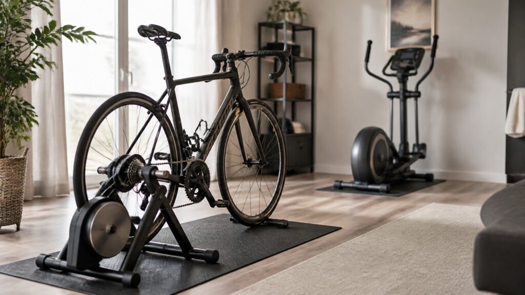 wheel-on bike trainers explainer hero image for Review Streets
