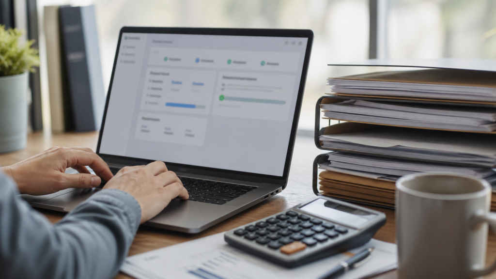 Ultra photorealistic small business payroll software hero image for ADP RUN Review: Performance, Pros, and Cons