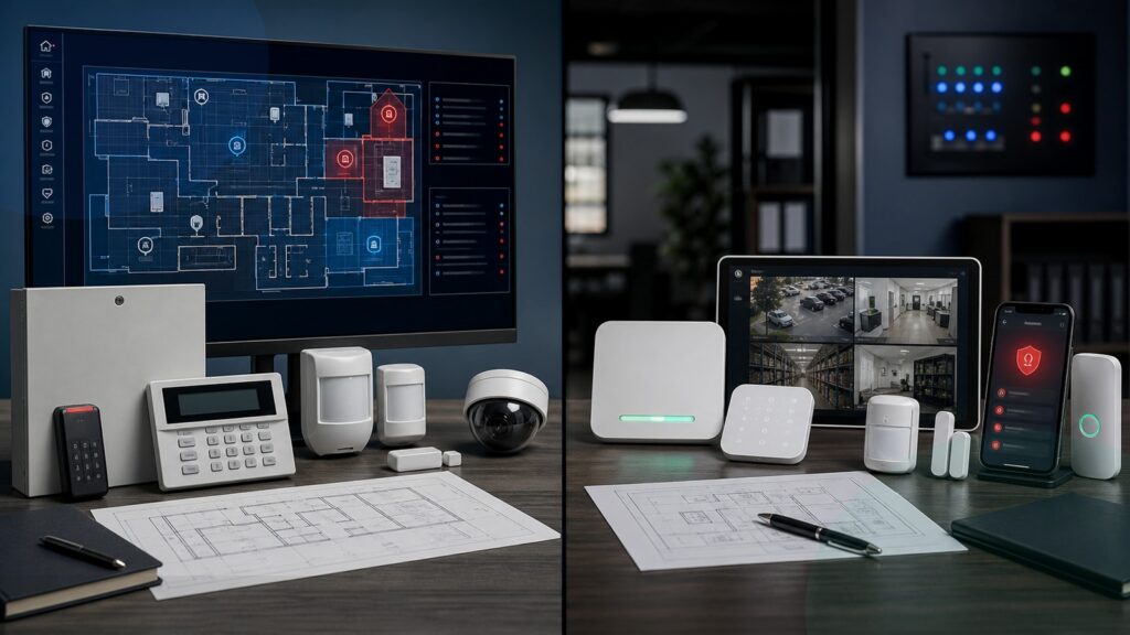 ADT Commercial vs Brinks Home Business Security business comparison image