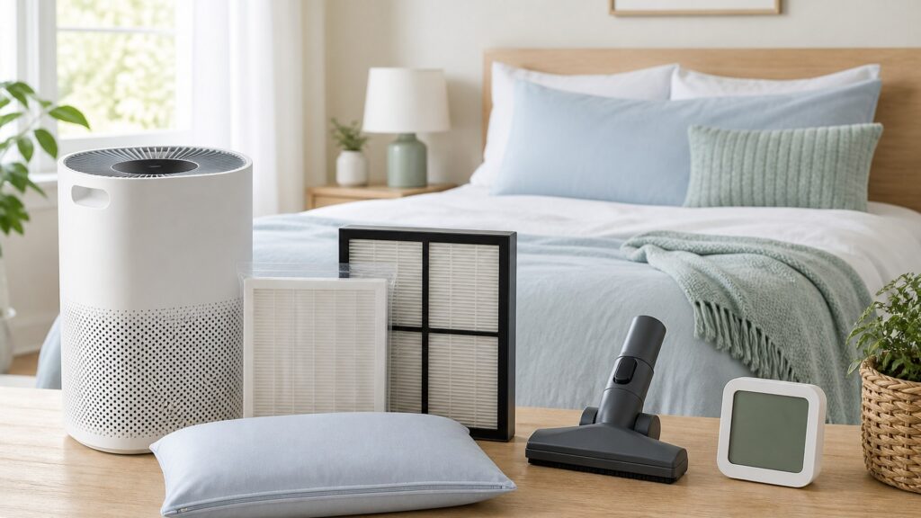 Unbranded air & environmental health products arranged for a careful buying comparison