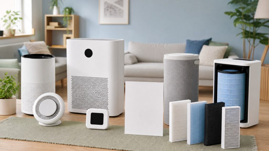 Unbranded air quality devices products arranged for a careful buying comparison