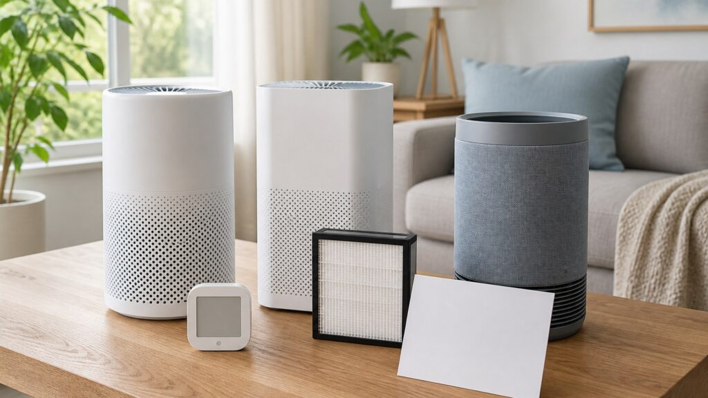 Unbranded air quality devices products arranged for a careful buying comparison