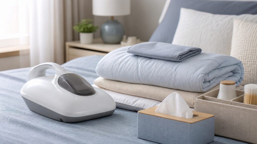 Unbranded anti-dust mite devices products arranged for a careful buying comparison