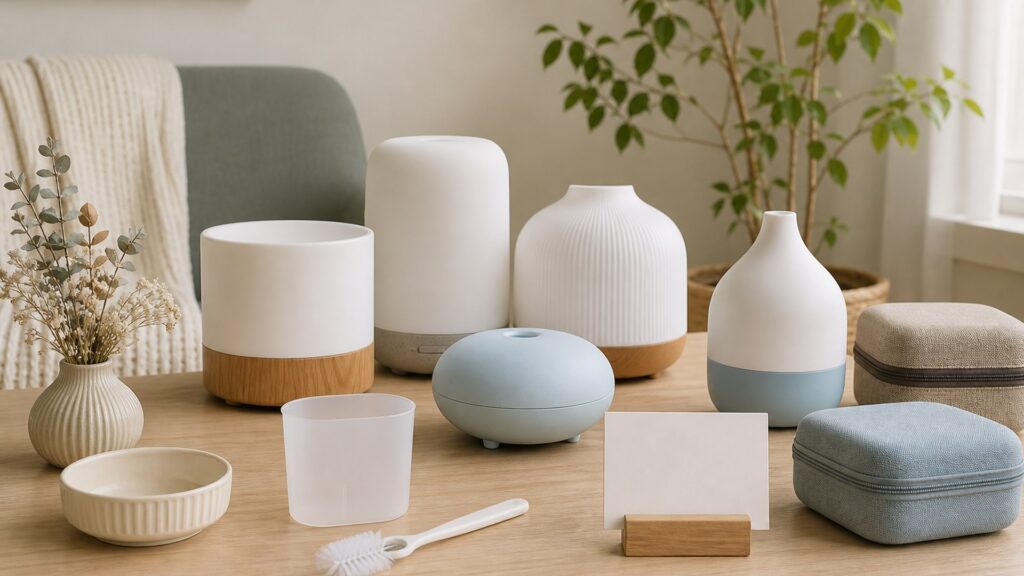 Unbranded aromatherapy devices products arranged for a careful buying comparison