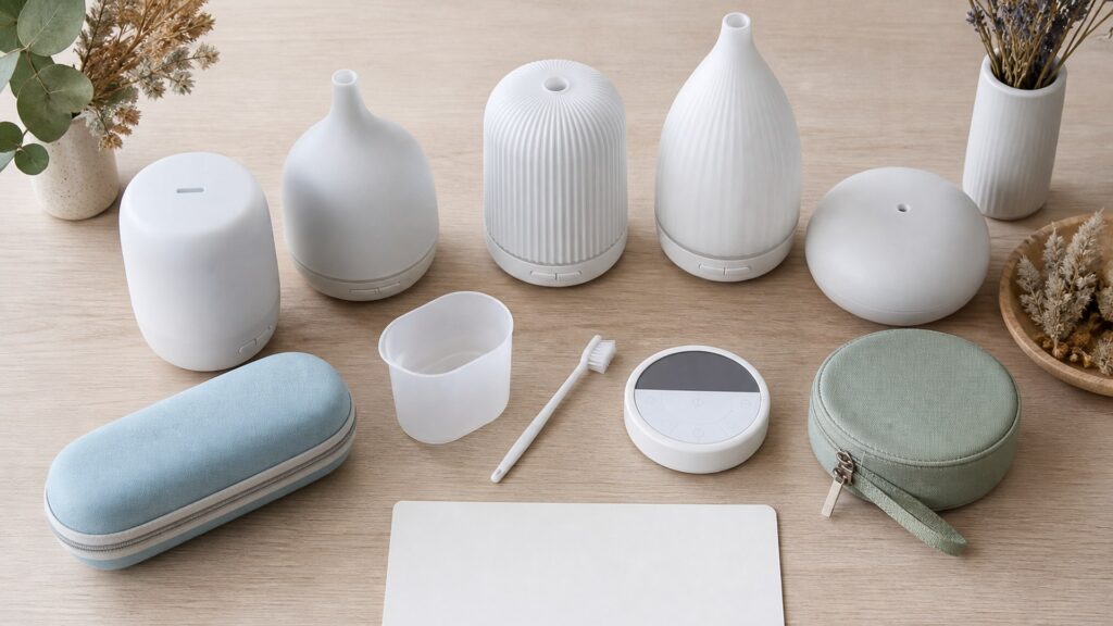 Unbranded aromatherapy devices products arranged for a careful buying comparison