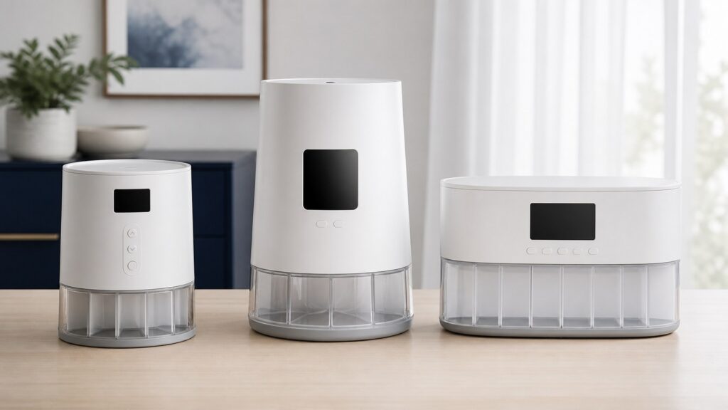 Unbranded automatic pill dispensers products arranged for a careful buying comparison