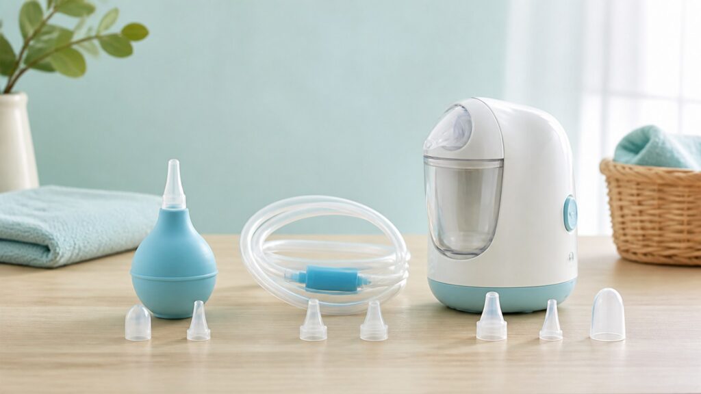 Unbranded baby nasal aspirators products arranged for a careful buying comparison