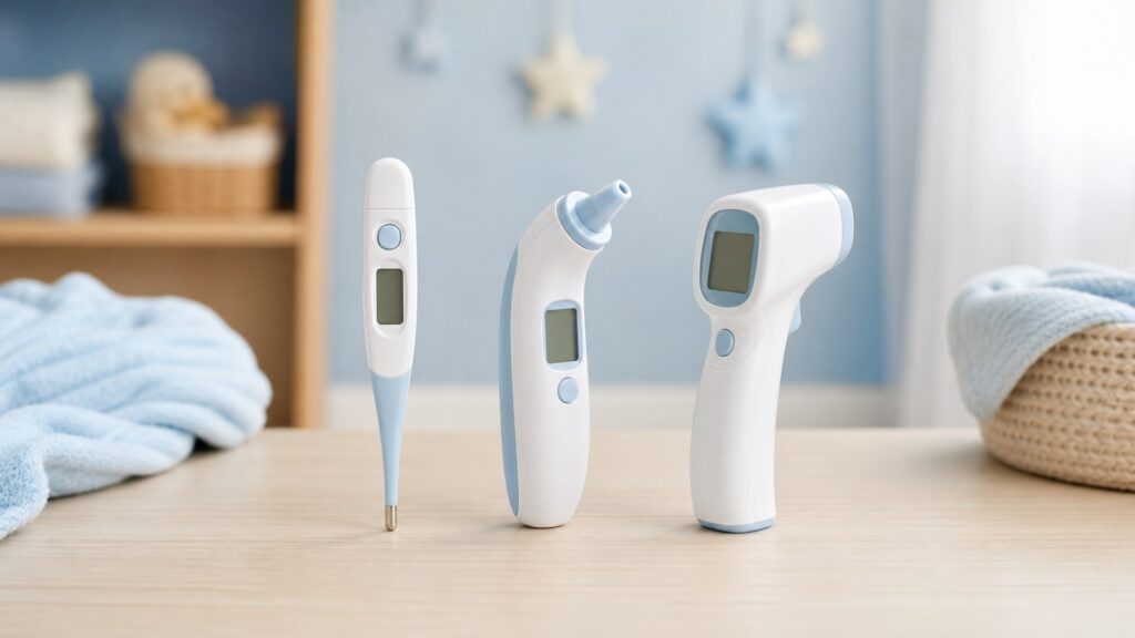Unbranded baby thermometers products arranged for a careful buying comparison