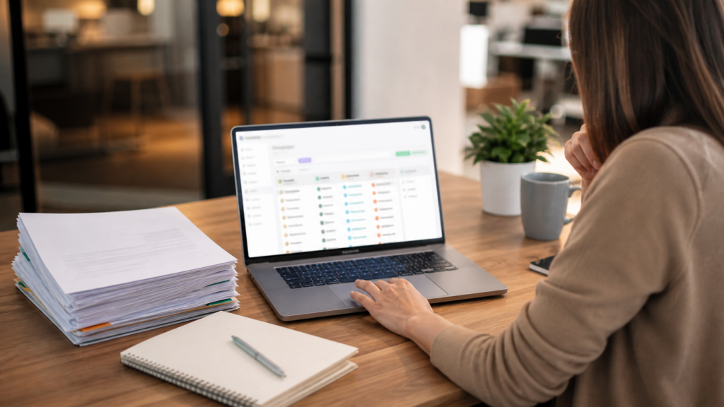 Ultra photorealistic recruiting software hero image for BambooHR ATS Review: Performance, Pros, and Cons