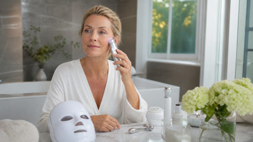 unbranded beauty devices arranged for anti-aging
