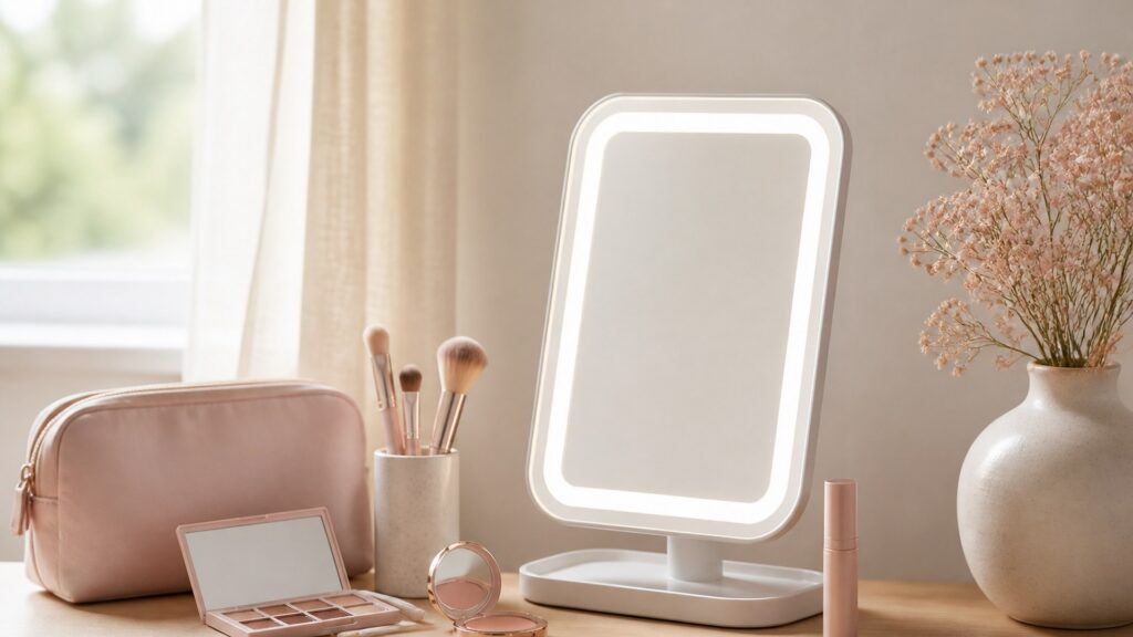 Unbranded editorial arrangement for Beauty Mirrors Buying Guide for Beginner Kits
