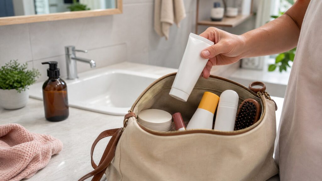 unbranded products arranged for a dependable routine that survives busy mornings