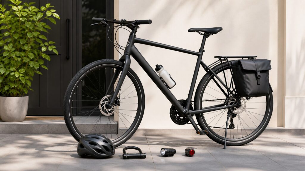 bicycles for commuting arranged in a practical buyer guide scene