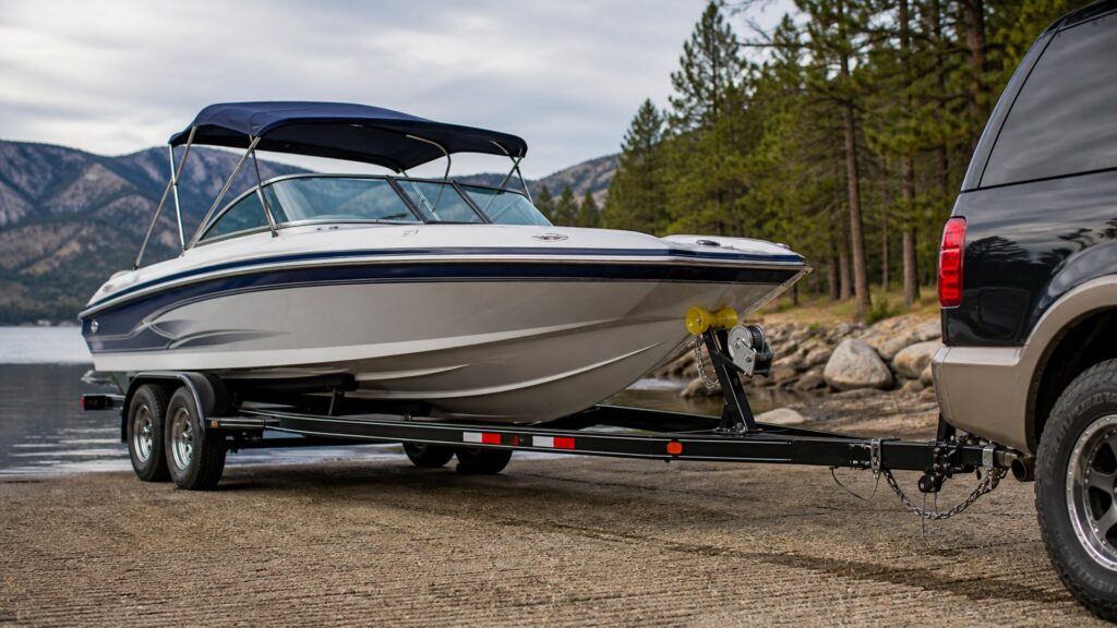 boat trailers shopping setup for rv and boat towing with practical vehicle-focused details