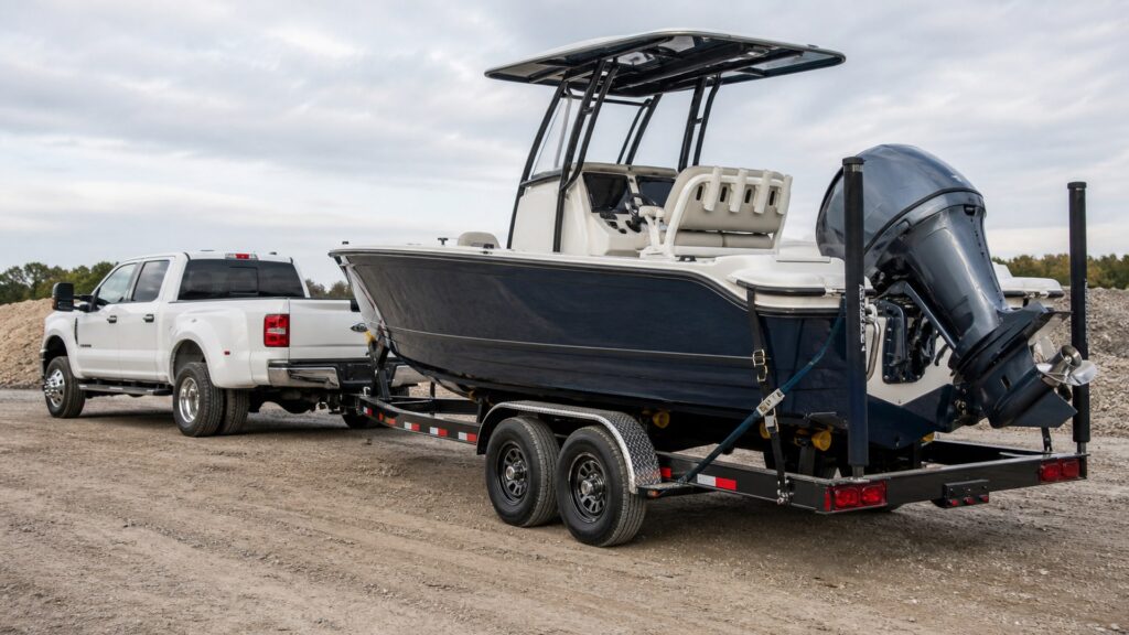 boat trailers shopping setup for work truck hauling needs with practical vehicle-focused details