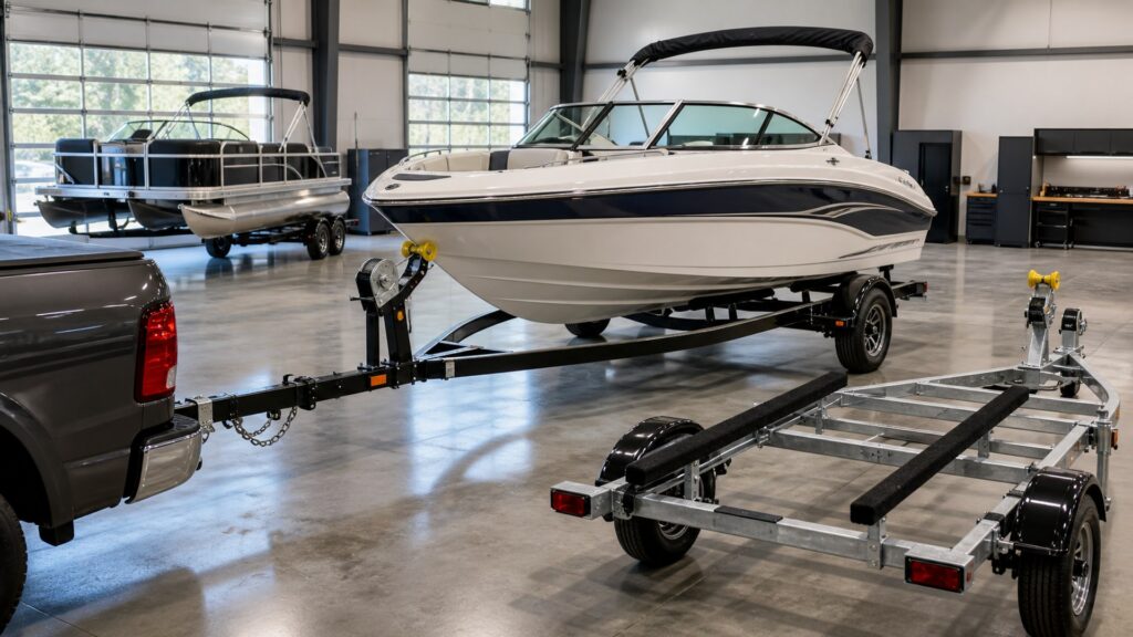 boat trailers shopping setup for overall selection with practical vehicle-focused details