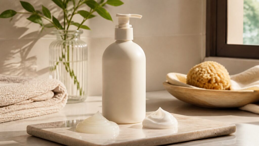 Unbranded body lotion arranged for a skin type and texture needs buying guide
