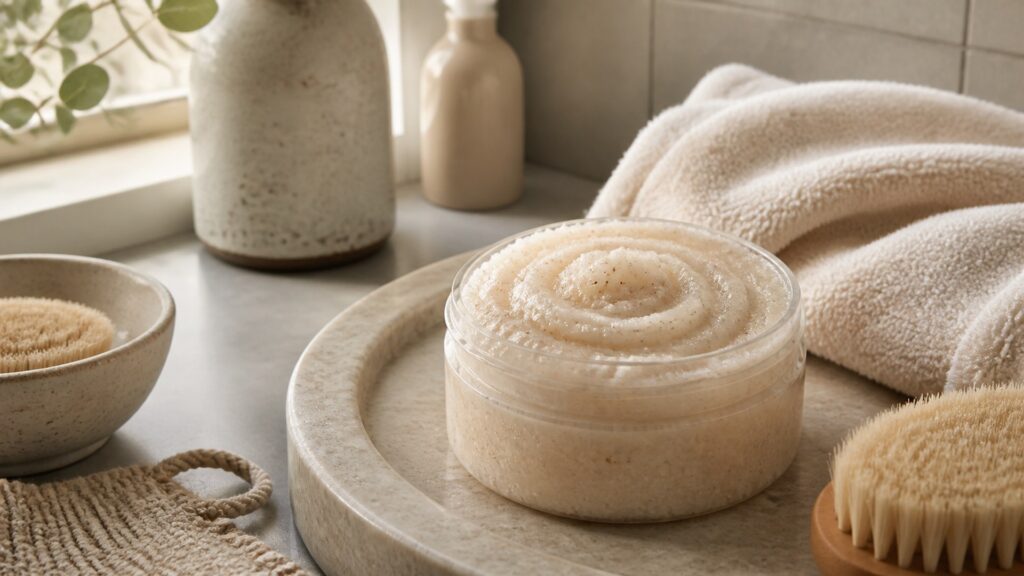 Unbranded body scrubs arranged for a dryness, roughness, and comfort buying guide