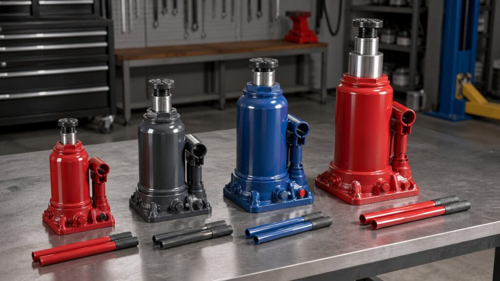 bottle jacks shopping setup for overall selection with practical vehicle-focused details