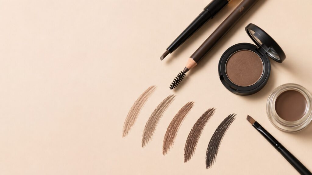 Unbranded editorial arrangement illustrating Brow Products Buying Guide: How to Choose the Right One