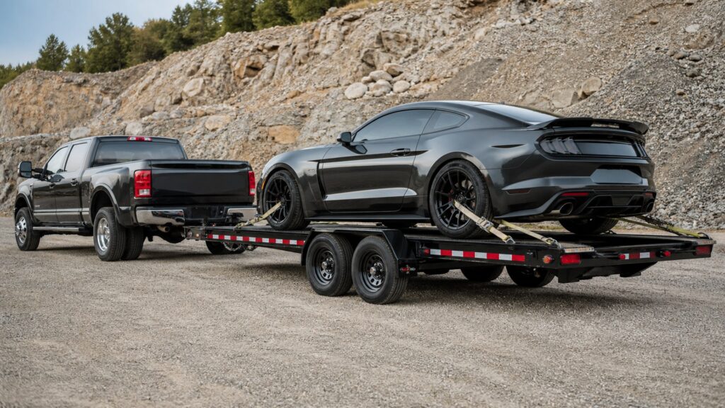 car hauler trailers shopping setup for tow rating compatibility with practical vehicle-focused details
