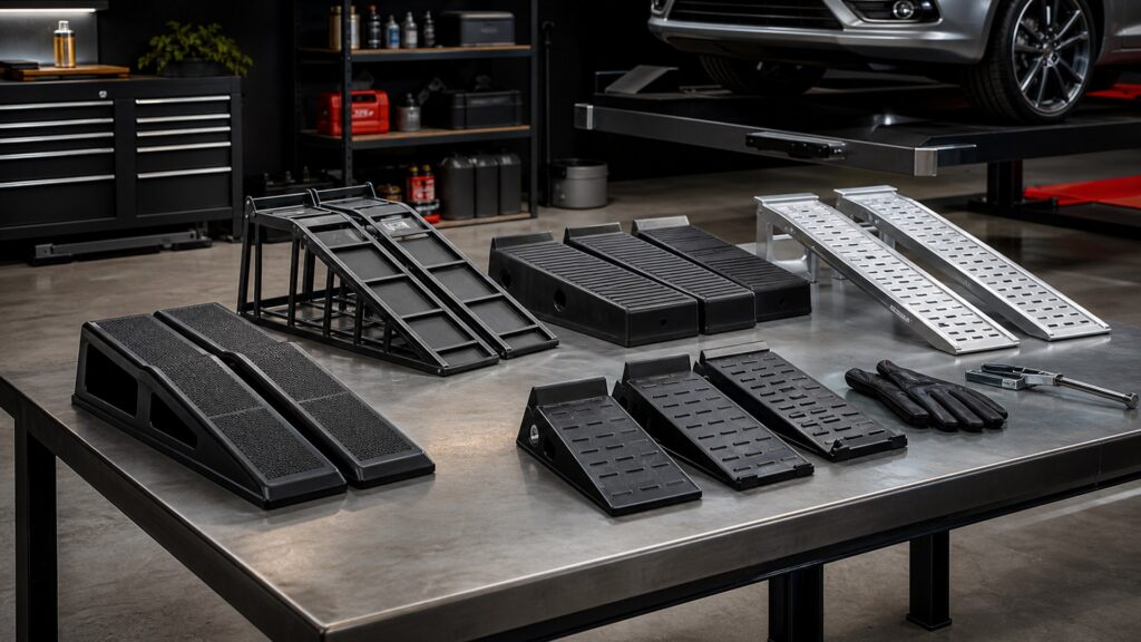 car ramps shopping setup for overall selection with practical vehicle-focused details
