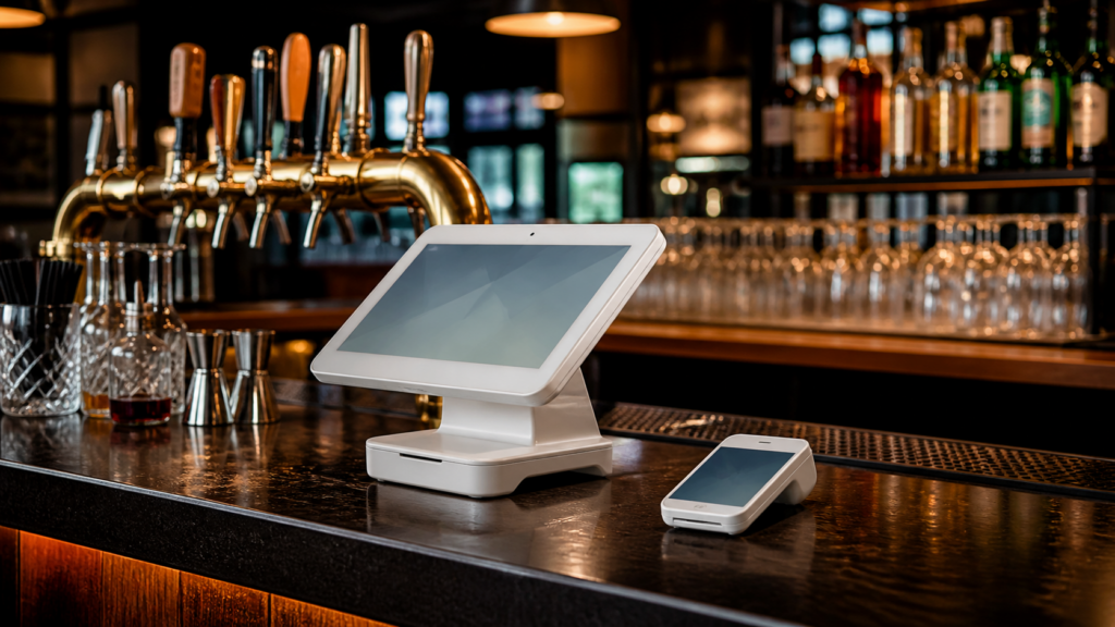 Ultra photorealistic POS hero image for Clover POS Review: Performance, Pros, and Cons