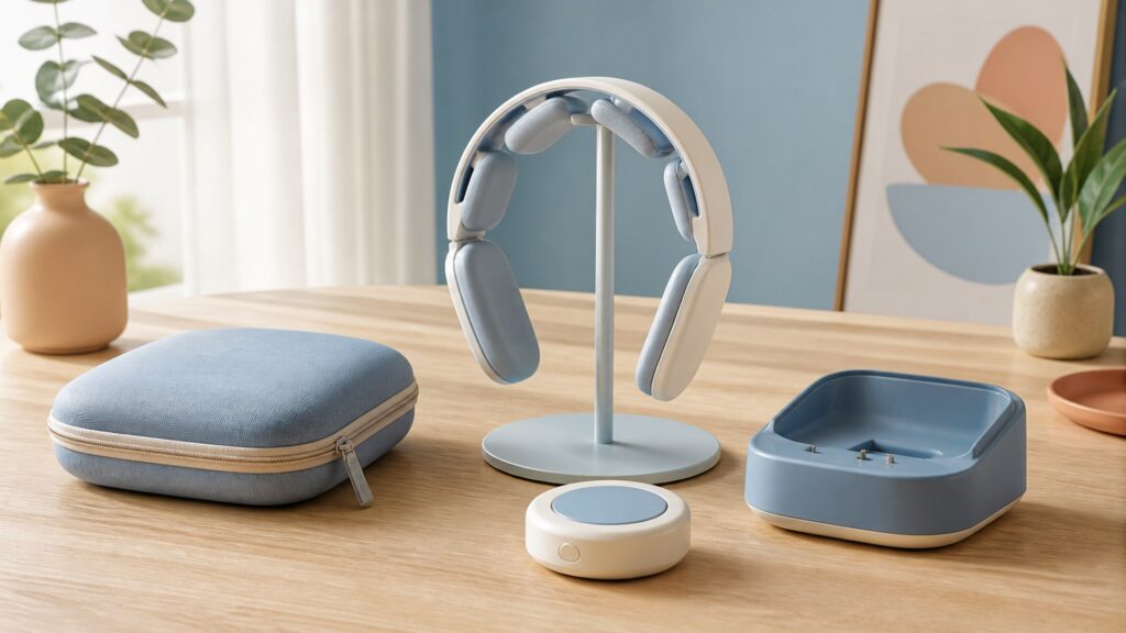 Unbranded cognitive performance headsets products arranged for a careful buying comparison