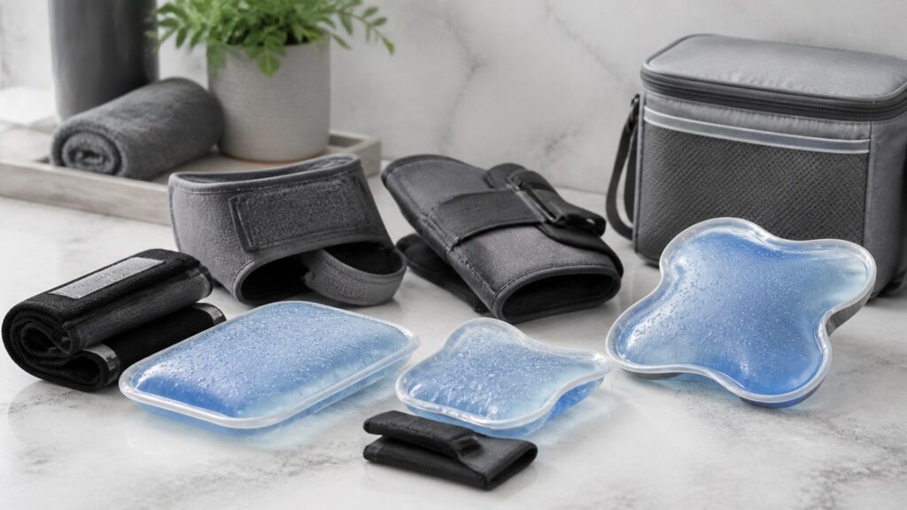 Unbranded cold therapy products arranged for a careful buying comparison