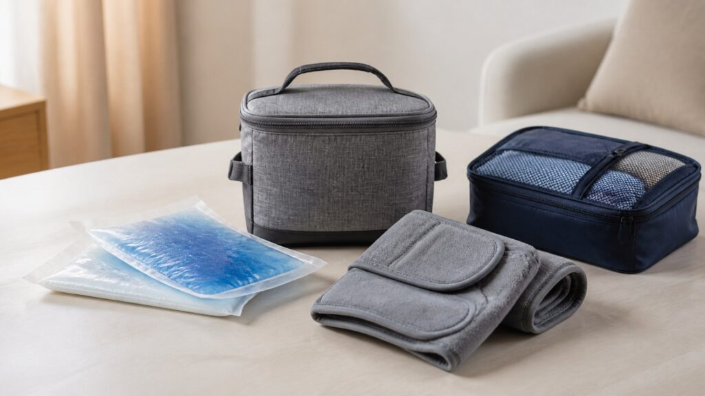 Unbranded cold therapy products arranged for a careful buying comparison