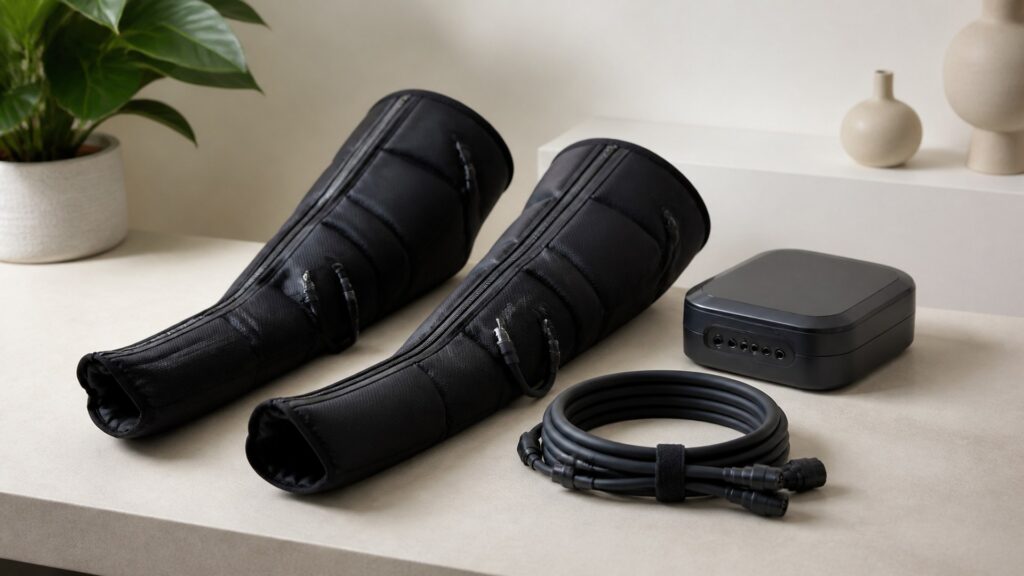 Unbranded compression recovery products arranged for a careful buying comparison